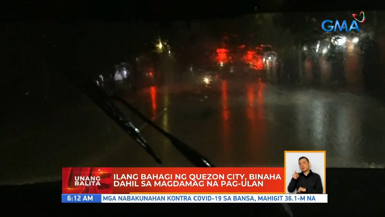 Ilang bahagi ng Quezon city, binaha dahil sa magdamag na pag-ulan | UB