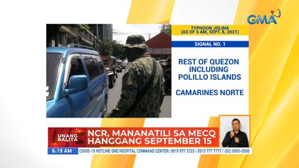 NCR, mananatili sa MECQ hanggang September 15 | UB