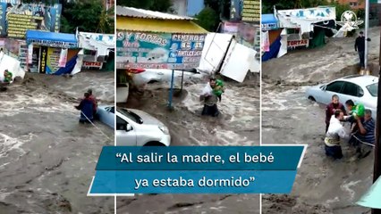 “Si lo pienso, a lo mejor no me meto", dice hombre que salvó a bebé de la corriente