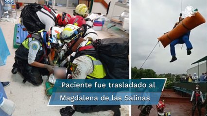 Encuentran a paciente con vida al interior de edificio de hospital dañado por lluvias en Tula