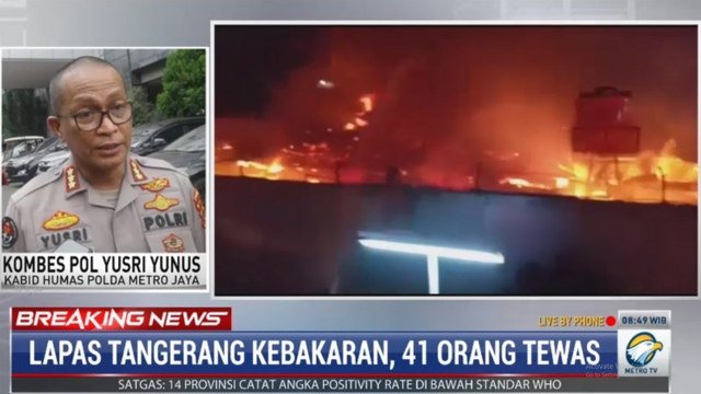 Kebakaran Blok C2 Lapas Tanggerang Diduga Akibat Korsleting Listrik