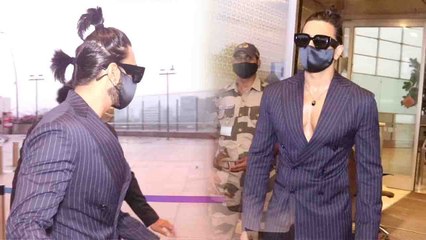 Ranveer Singh Mumbai Airport पर StylishLook में हुए Spott | FilmiBeat