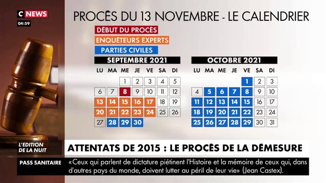 Procès des attentats du 13 novembre : Vingt personnes impliquées dans la préparation ou la réalisation des attentats de l'automne 2015 seront dans le box des accusés