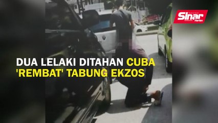 Dua lelaki ditahan cuba 'rembat' tabung ekzos