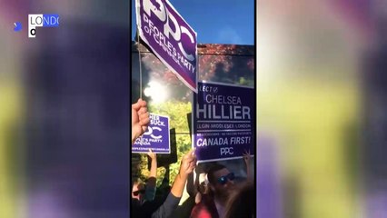 Angry protesters surround Canada's Trudeau and chant 'lock him up'