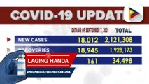 Mga bagong kaso ng COVID-19 sa bansa, nadagdagan ng 18,012; Kabuuang bilang ng mga nahawaan ng COVID-19, umabot na sa 1,121,308 ayon sa DOH