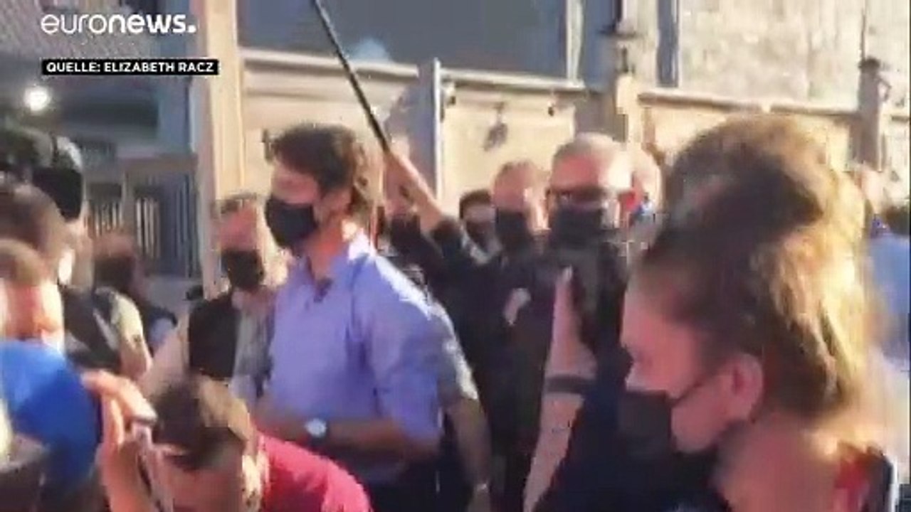Trudeau: Bei Wahlkampfauftritt flogen Kieselsteine