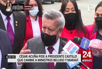 César Acuña recomienda cambios en Gabinete Ministerial tras reunión con Pedro Castillo