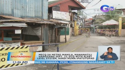 MECQ sa Metro Manila, mananatili hanggang Sept. 15 | BT