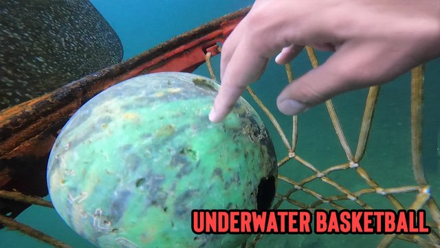 ''Pull Up on Poseidon's Court' - Bizarre Footage Shows Boy Enjoying Underwater Basketball'