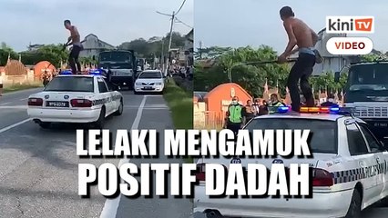 Lelaki mengamuk depan balai polis Gopeng positif dadah