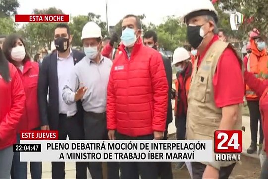 Pleno del Congreso debatirá este jueves moción de interpelación contra Maraví