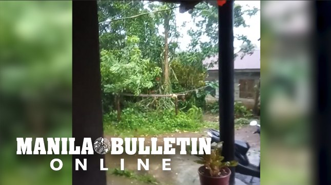 Strong winds and rain prevail over Sto. Tomas, Batangas as #JolinaPH made its 8th landfall