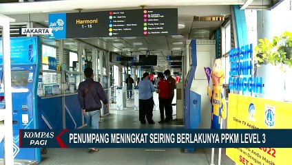 PPKM Level 3, Penumpang Transjakarta Mulai Meningkat