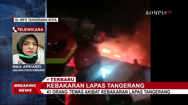 Kebakaran Lapas Kelas I Tangerang Terjadi di Blok C Warga Binaan Kasus Narkoba