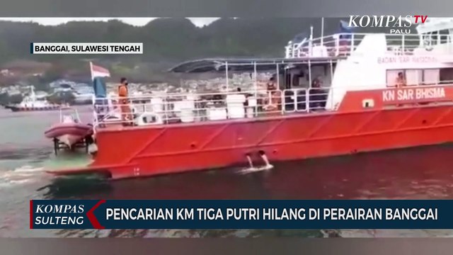 Pencarian KM Tiga Putri Hilang di Perairan Banggai