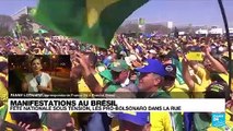 Brésil : fête nationale sous tension, les pro-Bolsonaro dans la rue