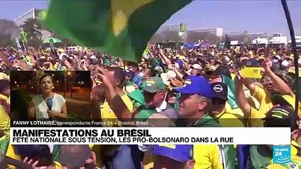 Brésil : fête nationale sous tension, les pro-Bolsonaro dans la rue