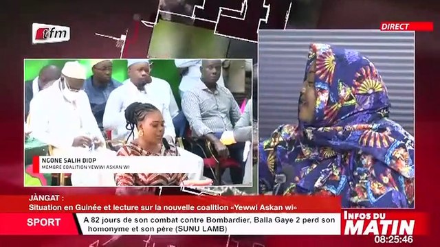 Janggat de Aissatou Diop Fall (Situation en Guinée et lecture...) - Infos Matin du 08 Septembre 2021