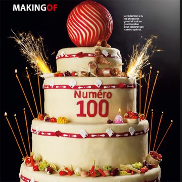 Le gâteau d'anniversaire du hors-série Cuisine Actuelle, n°100