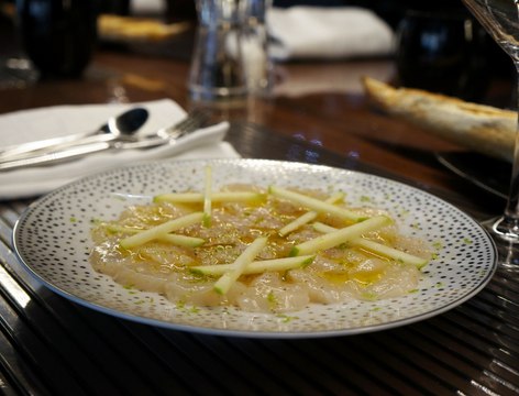 Le carpaccio de Saint-Jacques de Jean Imbert