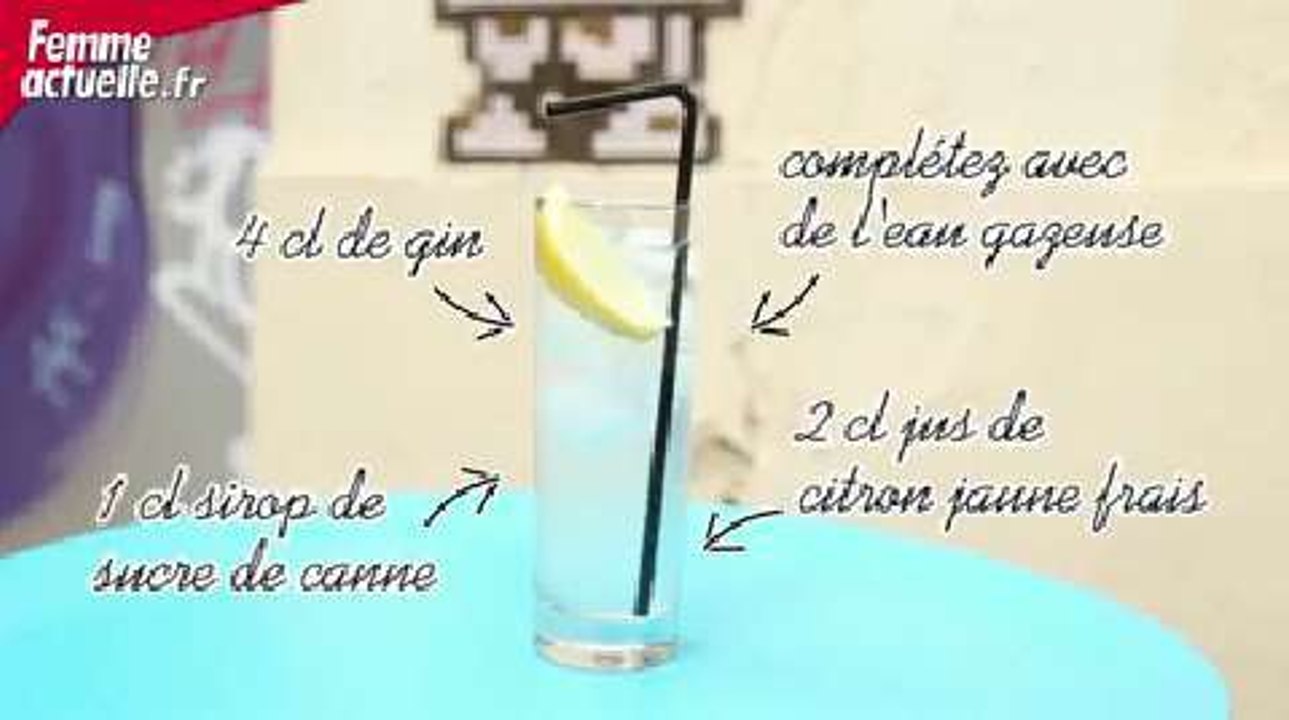 Le cocktail Gin fizz en vidéo !