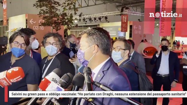 Salvini su green pass e obbligo vaccinale: “Ho parlato con Draghi, nessuna estensione”