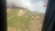 Manisa'da orman yangını: Alevler, rüzgarın da etkisiyle kısa sürede yayıldı