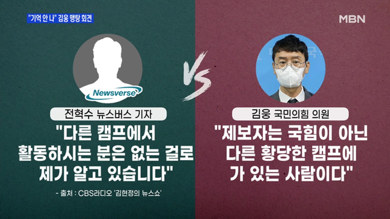 [백운기의 뉴스와이드] '맹탕' 김웅 기자회견, 혼란만 가중? / 윤석열 '격앙' 기...
