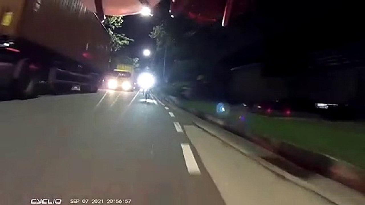 CYCLIST REPORTS PRIME MOVER TO POLICE BECAUSE HE THINKS HE PAYS MORE ROAD TAX