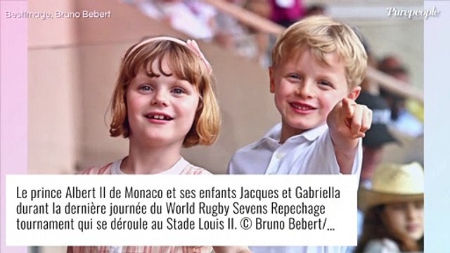 Albert de Monaco : 1er voyage officiel avec ses enfants Jacques et Gabriella à l'étranger