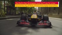 Verstappen takes his Red Bull car for a spin ahead of Italian Grand Prix