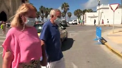 Gloria Mohedano y José Antonio salen del Santuario de la Virgen de Regla - Gtres