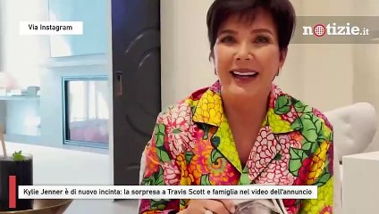 Kylie Jenner è di nuovo incinta: la sorpresa a Travis Scott e famiglia nel video dell'annuncio
