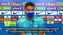 'Justice will be served' - Danilo weighs in on Argentina-COVID confusion