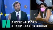 La pregunta de María Llapart a Espinosa de los Monteros