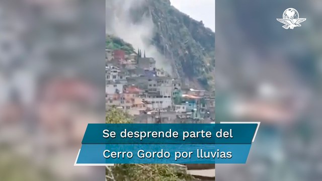Ecatepec: registran deslave del Cerro Gordo por lluvias; siguen las inundaciones