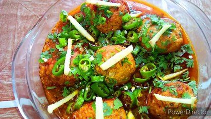 how to make chicken kofta curry by shanila's cooking
