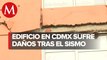 En la alcaldía Cuauhtémoc, reportan daños en edificio tras sismo