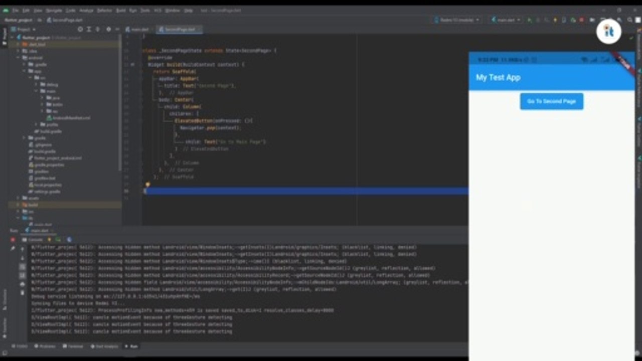 How To Change Flutter Screen One to Another | Flutter Navigate to new page