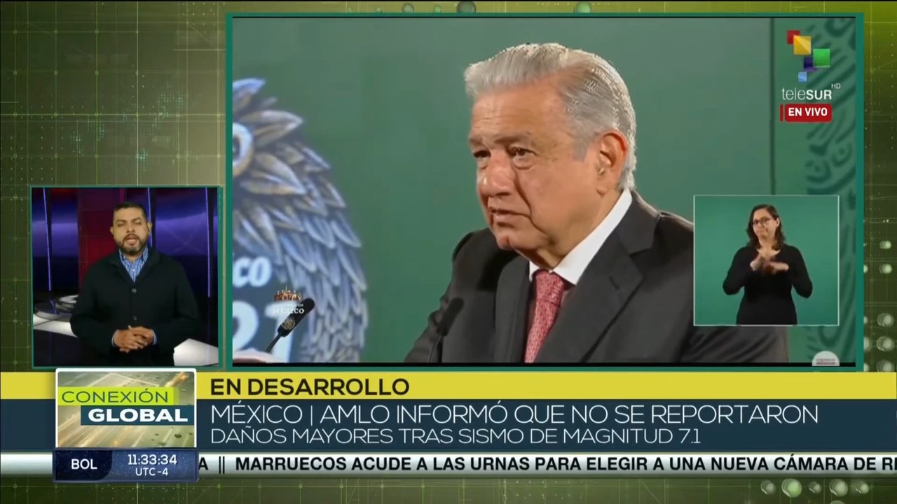 AMLO informó que no se reportan daños mayores tras sismo en México