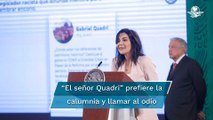 “El señor Quadri” responde a “las mentiras” de la mañanera de AMLO al ser señalado de racista