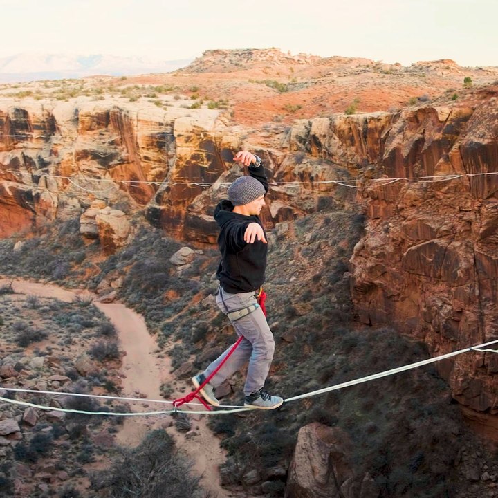 Thrillist Explorers Moab Slackline video Dailymotion