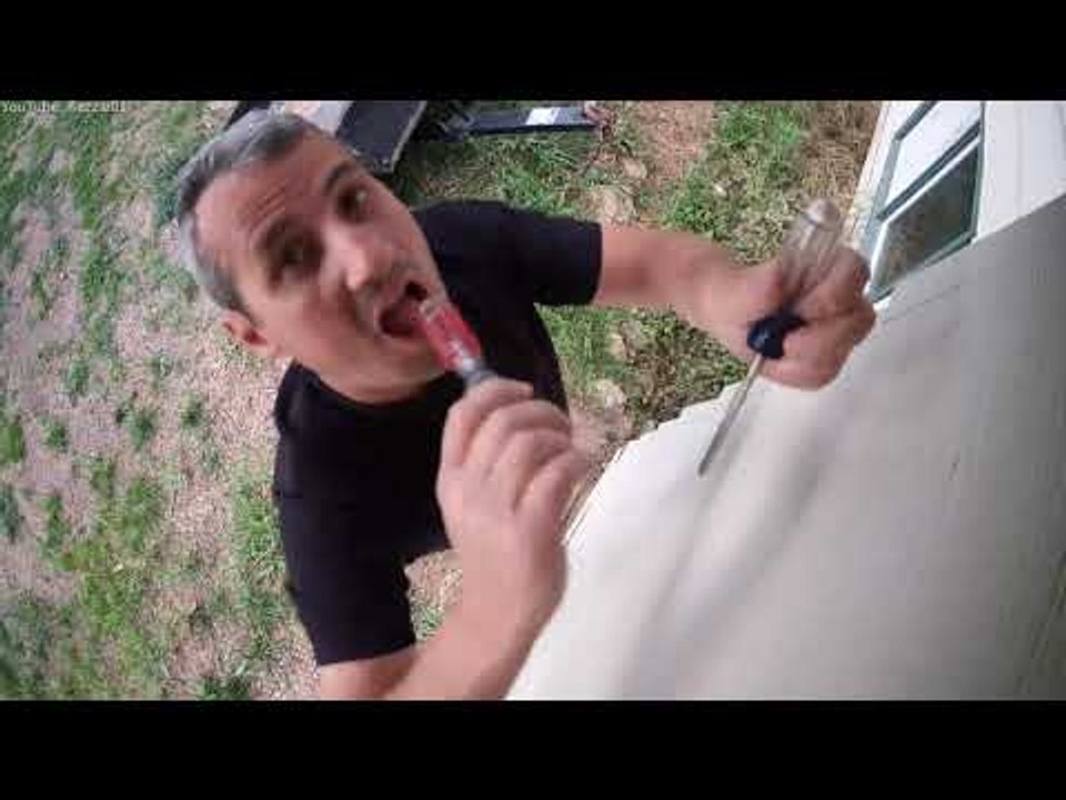 Bucket Buckles Under Falling Fella