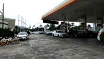 Filas nos postos de combustíveis em Joinville