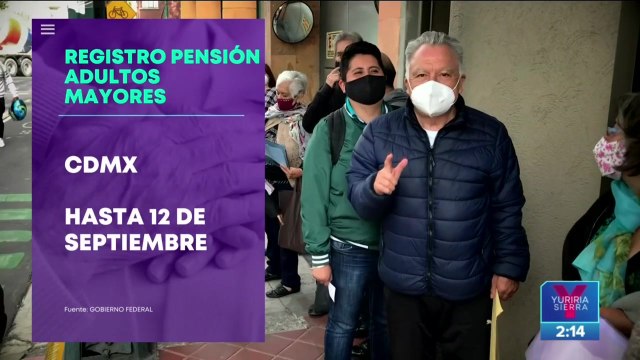 Extienden registro para pensión de adultos mayores en la CDMX