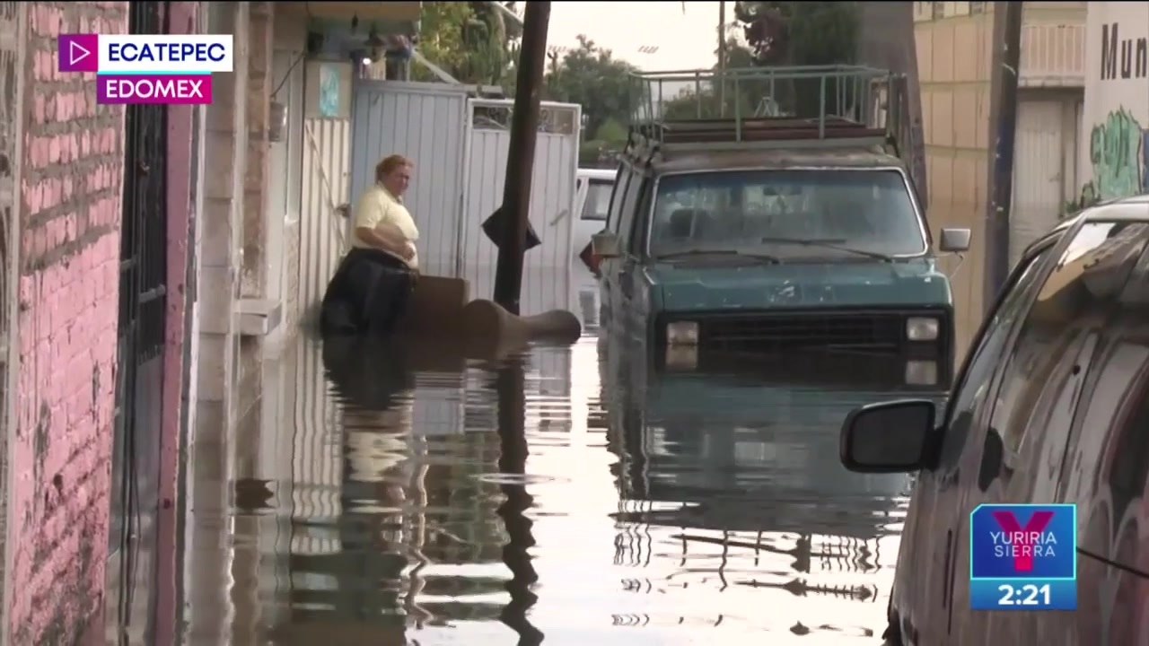 "Estamos presos por el agua": vecinos de Ecatepec ante inundaciones