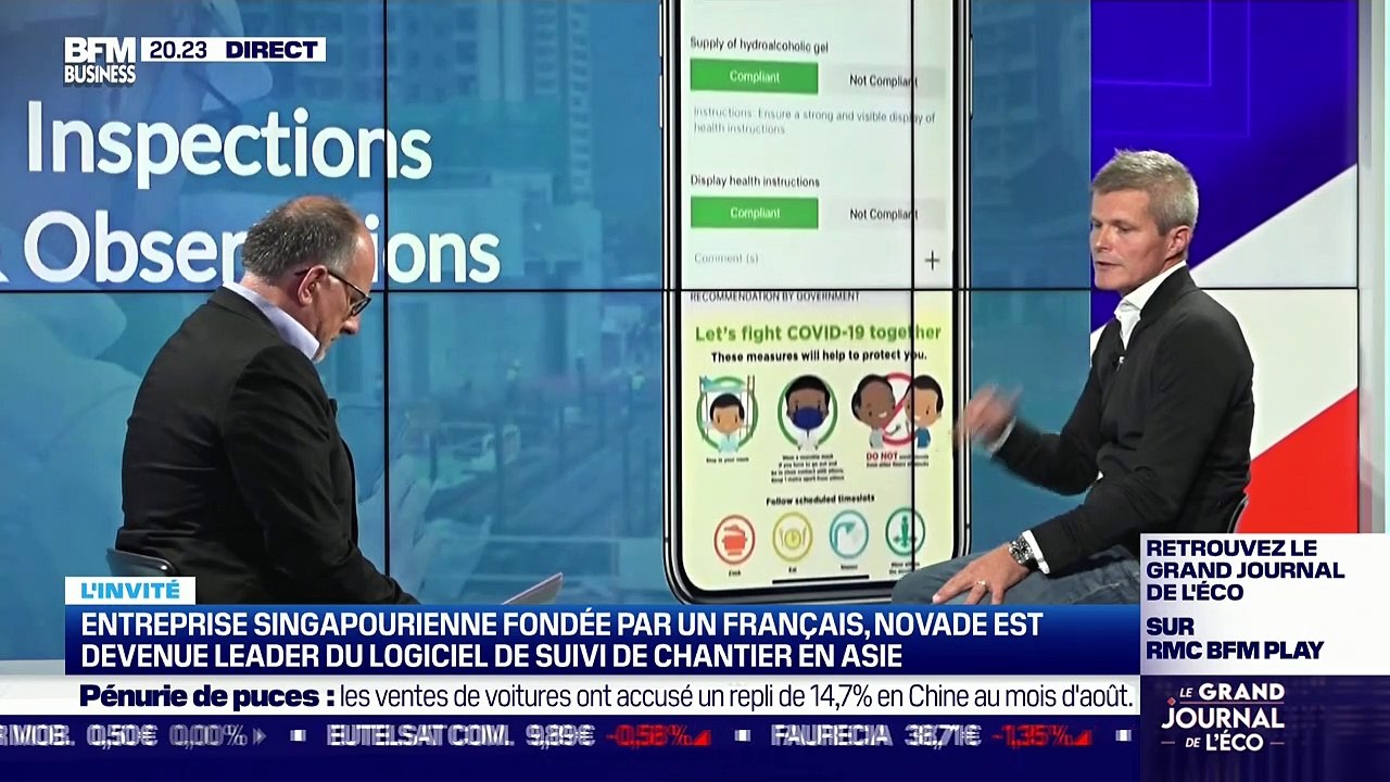 Bruno Suard (Novade) : Entreprise singapourienne fondée par un Français, Novade est devenu leader du logiciel de suivi de chantier en Asie - 08/09