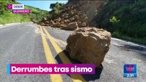 Sismo deja un muerto y derrumbes carreteros en Guerrero