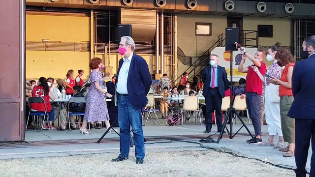 Grande-Marlaska en una rueda de prensa tras la llegada de refugiados afganos